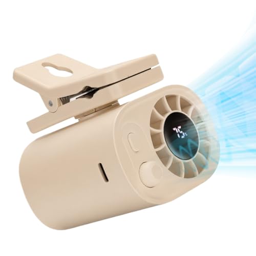 Ylnailky Klemmlüfter - Wiederaufladbarer Klemmventilator Tragbar - USB-Aufladbare Kühlung Mit LED-Anzeige Für Draußen Unterwegs Zuhause Ylnailky Klemmlüfter - Wiederaufladbarer Klemmventilator Tragbar - USB-Aufladbare Kühlung Mit LED-Anzeige Für Draußen Unterwegs Zuhause von Ylnailky