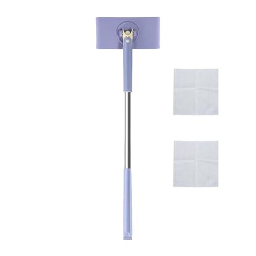 Ylnailky Mini Handmopp - Mini Wischmopp für kleine Räume | 70 cm Länge Kompatibel mit Gesichtstüchern Tragbarer Bodenreiniger für Haushalt Wohnung Bad von Ylnailky
