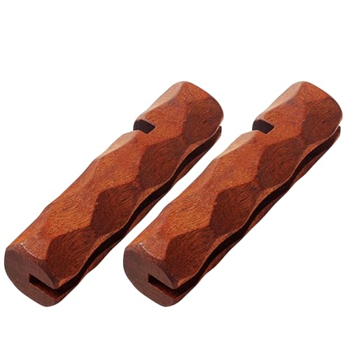 Ylnailky Pan -Griffabdeckung, Griffabdeckungen für Töpfe und Pfannen, Non-Schlupf-Holzküchenwaren Grip, Anti-Rutsch-Pfanne Griff Deckbedeckungen, hitzebeständige hölzerne Topfgriffhülle zum Grillen von Ylnailky