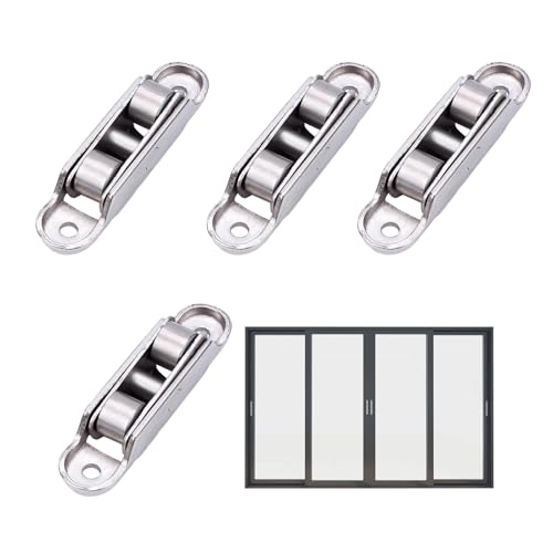 Ylnailky Schiebetürrolle, Schiebetorrolle, Zinklegierung, leise, Doppelrad, Winkel, verstellbare Rolle für Küche, Terrasse, Balkon, Wohnzimmer, Arbeitszimmer Ylnailky Schiebetürrolle, Schiebetorrolle, Zinklegierung, leise, Doppelrad, Winkel, verstellbare Rolle für Küche, Terrasse, Balkon, Wohnzimmer, Arbeitszimmer von Ylnailky