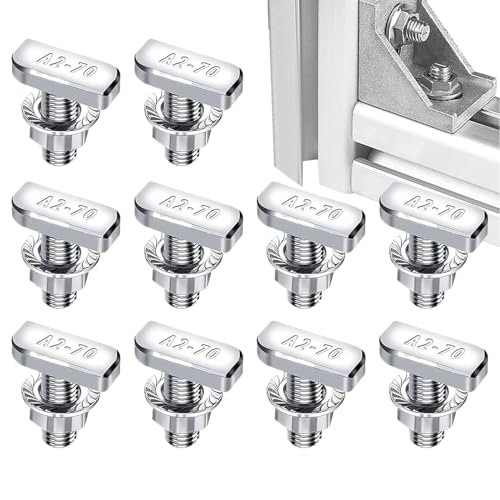 Ylnailky T-Nuten Schrauben Set,Schrauben Für T-Nuten Muttern Hardware Für Hammerkopf | Schwerlast Schraubverbinder Für Schienensystem Automobil Dachträger Werkbank Montage Ylnailky T-Nuten Schrauben Set,Schrauben Für T-Nuten Muttern Hardware Für Hammerkopf | Schwerlast Schraubverbinder Für Schienensystem Automobil Dachträger Werkbank Montage von Ylnailky