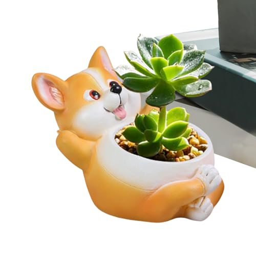 Ylnailky Tier Töpfe Für Pflanzen - Kunststoff Pflanzgefäß Tier - Dekoratives Kunststoff Garten Deko Übertopf Für Zimmer Balkon Garten Küche Wohnzimmer Schlafzimmer Deko von Ylnailky