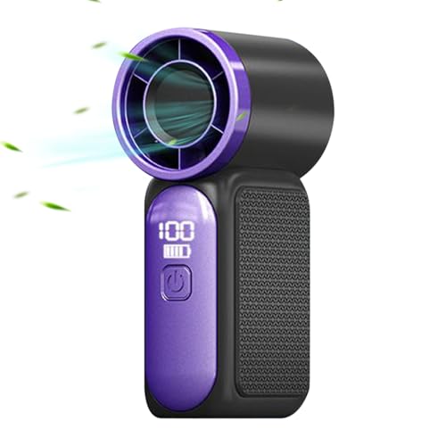 Ylnailky Tragbarer Fächer,Persönlicher Ventilator - 100 Stufen Wind Digitales Display für Frauen, Männer, Konzert, Reisen, Camping, Wandern Ylnailky Tragbarer Fächer,Persönlicher Ventilator - 100 Stufen Wind Digitales Display für Frauen, Männer, Konzert, Reisen, Camping, Wandern von Ylnailky