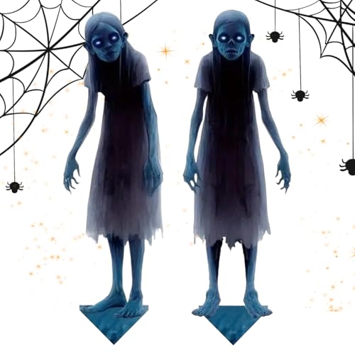 Ylnailky Unheimliche Zwillingsgeister Gartenzeichen,Metallische Gespenster-Zwillinge Rasenschilder Stangen 2 Stück - Horror Deko zum Einsetzen für Terrasse Rasen Garten Festplatz Ylnailky Unheimliche Zwillingsgeister Gartenzeichen,Metallische Gespenster-Zwillinge Rasenschilder Stangen 2 Stück - Horror Deko zum Einsetzen für Terrasse Rasen Garten Festplatz von Ylnailky