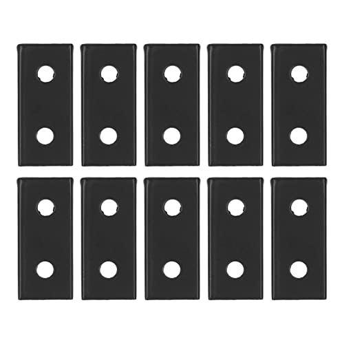 10 pcs Flat -Krawattenplatte, Aluminiumlegierung, rostfeste, Anti-, 2 -Loch -Metall -Fix -Halterungsstecker für Tische und Möbelgebäude (1515) von Ylwxzenith