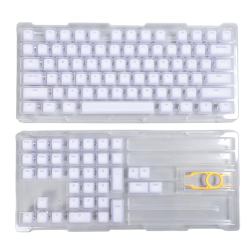 Ylwxzenith 113 Keys PBT Keycaps Set, DIY Mechanical Keyboard Accessory, Original Height, Silenced, Compatible with Most 61 108 Keys Mechanical Keyboards, Silicone and PBT Material (Periwinkle Blue) von Ylwxzenith