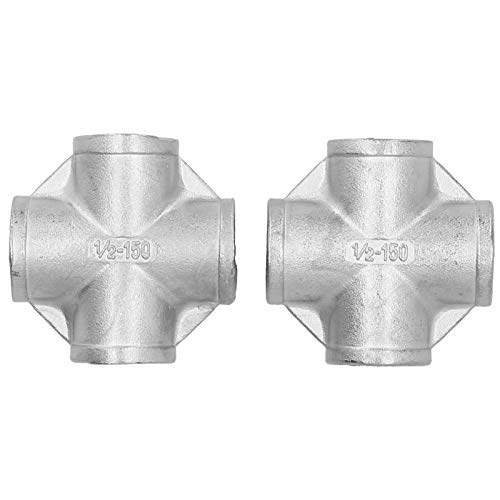 2Pcs 12150/‑ 4Way‑ Adapter NPT Stainless Steel Connector, Pipe Fittings for Home Brewing, 4 Way Joint with NPT NPT NPT NPT Connection, 304 Stainless Steel for Liquid Control 2Pcs 12150/‑ 4Way‑ Adapter NPT Stainless Steel Connector, Pipe Fittings for Home Brewing, 4 Way Joint with NPT NPT NPT NPT Connection, 304 Stainless Steel for Liquid Control von Ylwxzenith