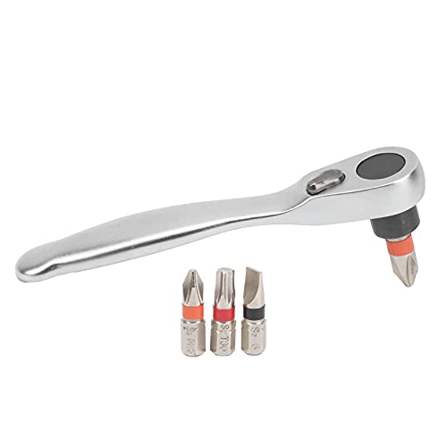 4Pcs Ratchet Wrench Kit, 45 Steel Multi Model Bit Set, Extended Arc Handle for Comfortable Grip, Durable Repair Tool for Home, Garage, Plant Maintenance 4Pcs Ratchet Wrench Kit, 45 Steel Multi Model Bit Set, Extended Arc Handle for Comfortable Grip, Durable Repair Tool for Home, Garage, Plant Maintenance von Ylwxzenith