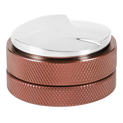 58mm Coffee Tamper with 3 Angled Slopes Base, Stainless Steel Coffee Distributor and Leveler Tool, Height, to, Durably and, Ideal for Home and Office Use (58mm) von Ylwxzenith