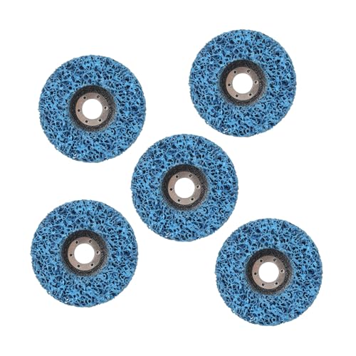 5pcs Poly Strip Abrasive Disc Set for and Paint Removal, Compatible with Angle Grinders, Uniform Grinding, Low Noise, Dust Reduction (100 * 14 * 22 hole blue gold) von Ylwxzenith