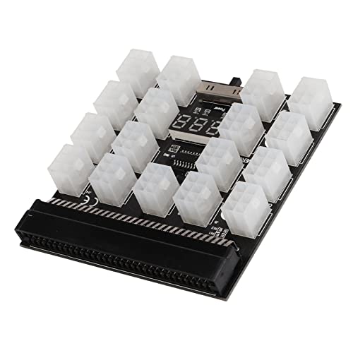 Breakout Board -Versorgungsadapter, 17 Ports 6 Pin, LED -Spannungsanzeige, Installation, breite Anwendung auf verschiedenen Servern, unterstützt 750 W 1200W -Geräte von Ylwxzenith