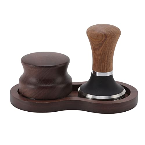 Coffee Hammer Tamping Kit, Walnut Handle Stainless Steel Tamper Distributor Set, Universal Base, for Coffee Making in Cafe Restaurant Home (58mm/2.3in) von Ylwxzenith