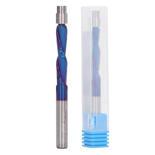 Flush -Trimmbit, CNC Spiral Mahlen Router Bit 14/ Shank, Carbid Flush Trim Router Bit mit Lager für Holzbearbeitung, MDF, Sperrholz und Hartholzverarbeitung von Ylwxzenith