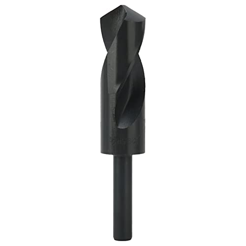 Reduced Shank Drill Bit 1/2in 29.5mm, High Speed Steel, Straight Shank, Black Twist Drill for Iron, Aluminum, Copper, and More, 118° Point Angle, Fast Cutting, Durable Reduced Shank Drill Bit 1/2in 29.5mm, High Speed Steel, Straight Shank, Black Twist Drill for Iron, Aluminum, Copper, and More, 118° Point Angle, Fast Cutting, Durable von Ylwxzenith