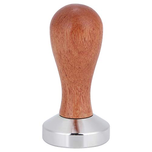 Stainless Steel Coffee Tamper with Wood Handle, Flat Bottom, Durably and to, Accessory for Making Delicious Coffee at Home, Office or Coffee Shop von Ylwxzenith