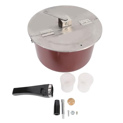 Stainless Steel Popcorn Popper, Hand Operated Popcorn Maker, Delicious Homemade Popcorn Machine, Compatible with Gas Stove and Induction Cooker Stainless Steel Popcorn Popper, Hand Operated Popcorn Maker, Delicious Homemade Popcorn Machine, Compatible with Gas Stove and Induction Cooker von Ylwxzenith