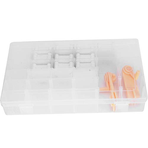 Stickerei Floss Box, Stitch Kunststoff Bobbins, Manuelle Wickel maschine mit 200 Wickel platten und 36 Grid Aufbewahrung sbox, Zahnseide Wickel platte für Stiche von Ylwxzenith