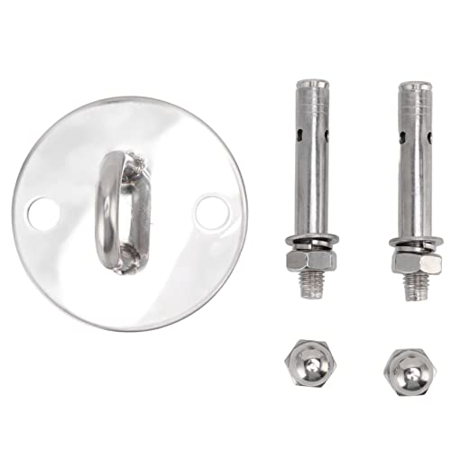 Ylwxzenith Deckenhaken aus Edelstahl, U -förmige Deckenhalterbänder, 304 Edelstahl -Fixierkissen -Augenplatte mit großer Lagerkapazität, für Schwimmbadspurleitungen Hängemattenschwungstuhl h von Ylwxzenith