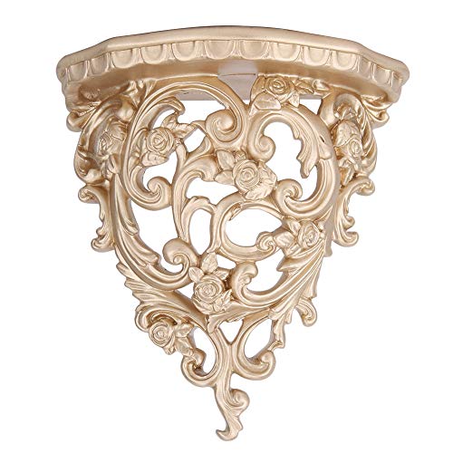 Ylwxzenith European Hollow Wall Shelf, Wall Hanging Storage Rack, Vintage Wall Mounted Shelf with Screws and Nuts, Decorative Storage Rack for Bedroom Living Room Decor von Ylwxzenith