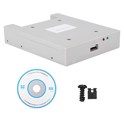 Ylwxzenith FDD UDD U144 1.44MB USB -SSD -Floppy -Antriebsemulator, graue weiße ABS -Hülle für Industriekontroller, ersetzt traditionelles Diskettenlaufwerk, einfache Installation von Ylwxzenith