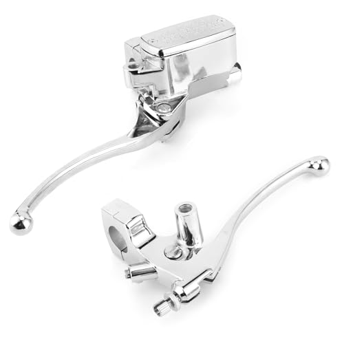 Ylwxzenith Hydraulic Brake Master Cylinder Lever Assembly, Brake Handle Lever, Silver Aluminum Alloy CNC Forged with 14ml Reservoir, Compatible for R1 R3 R6 ZX 6R von Ylwxzenith