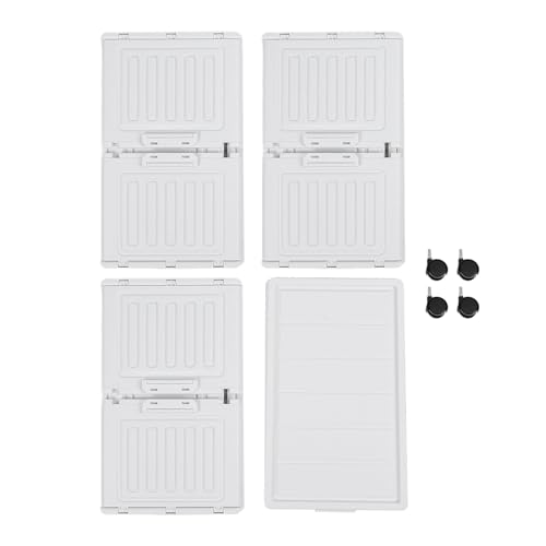 Ylwxzenith Multipurpose Large Capacity Stackable Storage Cabinet with Plastic Storage Bins for Living Room Home Organization (3 Tier) von Ylwxzenith