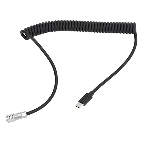 Ylwxzenith Professionelles USB-C-zu-BMPCC4K-BMPCC6K-Trigger-Spiral-Stromkabel mit Ladekontrollleuchte. Robustes Silikonmaterial für schnelles Laden, stabile Stromversorgung. von Ylwxzenith