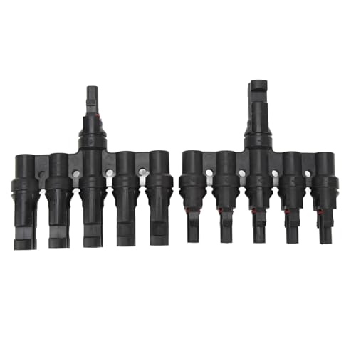 Ylwxzenith Solar T Branch Connector 1 to 5, Solar Panel Splitter, PPO IP67 Female Male Connector with Copper Conductor, for Solar, Wide Range of Applications, Installation von Ylwxzenith