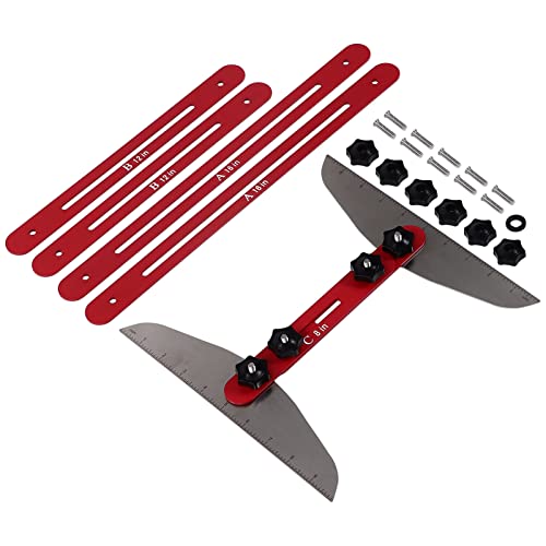 Ylwxzenith Stair Cutting Tool Set, Stainless Steel Material, Accurate Measurement for Stair Treads, Window Sills and Closet Shelves, with Multiple Measuring Rulers Ylwxzenith Stair Cutting Tool Set, Stainless Steel Material, Accurate Measurement for Stair Treads, Window Sills and Closet Shelves, with Multiple Measuring Rulers von Ylwxzenith