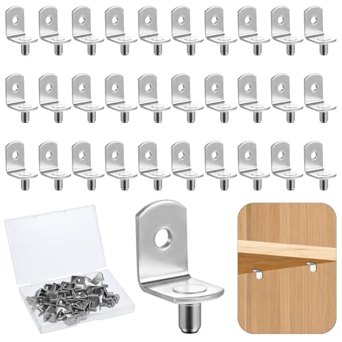 30 Stück Einlegeboden Halter,Ymapinc 5mm Regalbodenträger Metall Bodenträger L Form Regalbrett Halterung mit Aufbewahrungsbox Einlegeboden Halter für Möbel Schrank Bücherregale 30 Stück Einlegeboden Halter,Ymapinc 5mm Regalbodenträger Metall Bodenträger L Form Regalbrett Halterung mit Aufbewahrungsbox Einlegeboden Halter für Möbel Schrank Bücherregale von Ymapinc