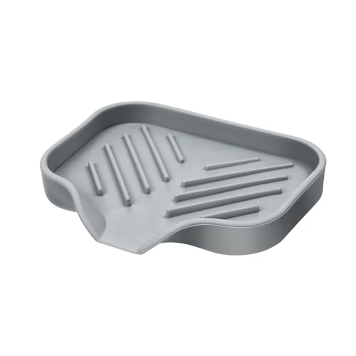 Seifenschale,Ymapinc Silikon Seifenschale mit Ablauf Seifenschale Silikon Rutschfester Seifenschale Dusche Seifenhalter Grau Seifenablage Soap Dish Seifenschalen Seifen Halter für Bad Küche Theke Seifenschale,Ymapinc Silikon Seifenschale mit Ablauf Seifenschale Silikon Rutschfester Seifenschale Dusche Seifenhalter Grau Seifenablage Soap Dish Seifenschalen Seifen Halter für Bad Küche Theke von Ymapinc