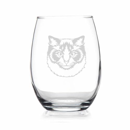 Ragdoll-Gesicht – Ragdoll-Weinglas – Weinglas ohne Stiel – niedliche Ragdoll-Geschenke für Katzenliebhaber mit Ragdoll – Katzen-Weinglas – Ragdoll-Geschenk – Katzengeschenk Ragdoll-Gesicht – Ragdoll-Weinglas – Weinglas ohne Stiel – niedliche Ragdoll-Geschenke für Katzenliebhaber mit Ragdoll – Katzen-Weinglas – Ragdoll-Geschenk – Katzengeschenk von YmeerGifts