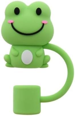 Green Frog Strohkappe, 10 mm, niedliche Silikon-Trinkhalm-Abdeckkappe für Stanley-Becher, staubdicht, wiederverwendbar, Trinkhalm-Spitzen, Deckel, Trinkhalm-Spender Green Frog Strohkappe, 10 mm, niedliche Silikon-Trinkhalm-Abdeckkappe für Stanley-Becher, staubdicht, wiederverwendbar, Trinkhalm-Spitzen, Deckel, Trinkhalm-Spender von Ymhapp