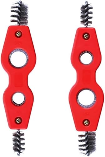Rote Kupferrohrreiniger, 4-in-1, Rohrentgratbürsten, Kupferrohrbürsten, Rohrentgraten für PVC, PPR, Messing, Aluminium, Handwerkzeuge, 2 Stück Rote Kupferrohrreiniger, 4-in-1, Rohrentgratbürsten, Kupferrohrbürsten, Rohrentgraten für PVC, PPR, Messing, Aluminium, Handwerkzeuge, 2 Stück von Ymhapp
