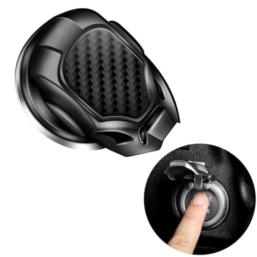 Schwarze Zinklegierung Motor-Start-Stopp-Tastenabdeckung, Ein-Tasten-Abdeckung, Auto-Zündknopf-Schutzhülle, 3D-Anti-Kratzer, Universal-Auto-Motorschalter-Dekoration, Abdeckung, Druckknopfschalter Schwarze Zinklegierung Motor-Start-Stopp-Tastenabdeckung, Ein-Tasten-Abdeckung, Auto-Zündknopf-Schutzhülle, 3D-Anti-Kratzer, Universal-Auto-Motorschalter-Dekoration, Abdeckung, Druckknopfschalter von Ymhapp