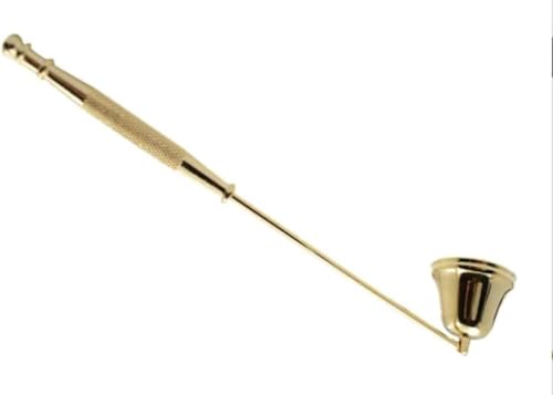 Ymhapp Kerzenlöscher aus Metall, goldfarben, mit langem Griff, Zubehör, Kerzenzubehör Ymhapp Kerzenlöscher aus Metall, goldfarben, mit langem Griff, Zubehör, Kerzenzubehör von Ymhapp