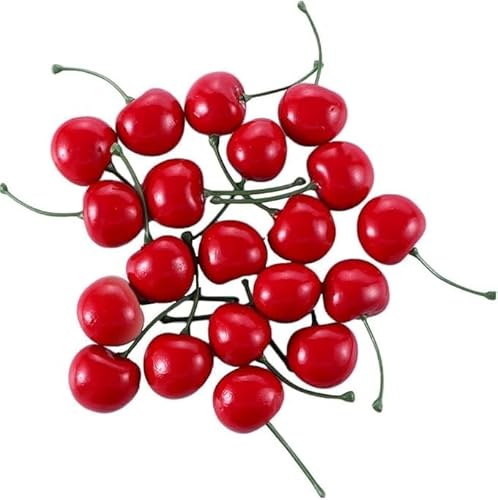 Ymhapp Künstliche Kirschen, künstliche Kirschen, künstliche Früchte, Dekoration, Simulation, Kirschmodell, lebensechte Obstkirsche, Dekoration, Zuhause, Küche, Party, Schreibtisch, Ornament, Ymhapp Künstliche Kirschen, künstliche Kirschen, künstliche Früchte, Dekoration, Simulation, Kirschmodell, lebensechte Obstkirsche, Dekoration, Zuhause, Küche, Party, Schreibtisch, Ornament, von Ymhapp