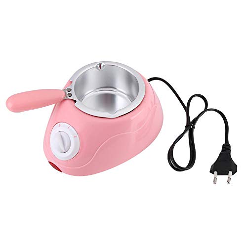 Elektrische Praline Schmelztiegel Fondue Schmelzmaschine Küchenmaschine mit DIY Form Set zum Schmelzen von Praline Butter Käse(Rosa) von Ymiko