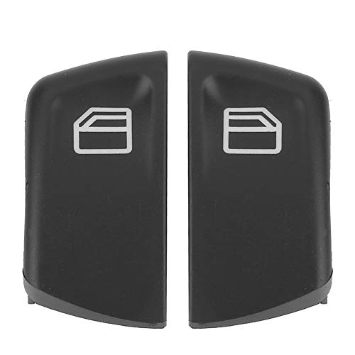 Fensterheberschalter-Tastenkappen, 2PCS Fahrerfensterschalter-Tastenabdeckungen Ersatz für Vito Viano W639 Sprinter II 906 2003-2013 von Ymiko