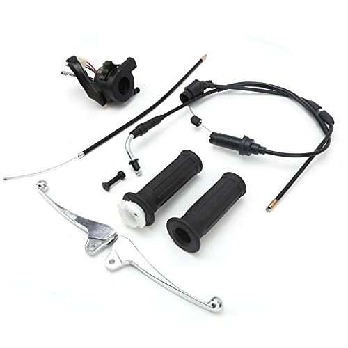 Gasgriff, Bremszug und Gaszug, Gasgriff Kabel Bremshebel Zündschalter Kit Fit für YZinger 50/Peewee PW50 Gasgriff, Bremszug und Gaszug, Gasgriff Kabel Bremshebel Zündschalter Kit Fit für YZinger 50/Peewee PW50 von Ymiko