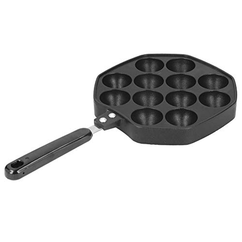 Japanische Takoyaki-Pfanne, 12-Gitter-Küche Octopus Ball Maker Mini-Backform für die Herstellung von Snacks Takoyaki von Ymiko