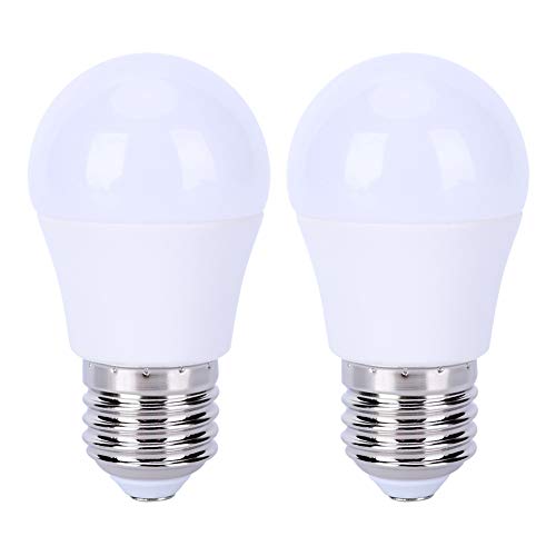 Ymiko 2PCS LED-Glühbirnen E27 5W 5000K Weiß Energiesparende Glühbirnen Nicht dimmbare LED-Glühbirnenlampe mit hoher Helligkeit für das Wohnzimmer im Schlafzimmer von Ymiko