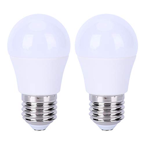 Ymiko 2PCS LED-Glühbirnen E27 5W 5000K Weiß Energiesparende Glühbirnen Nicht dimmbare LED-Glühbirnenlampe mit hoher Helligkeit für das Wohnzimmer im Schlafzimmer von Haofy