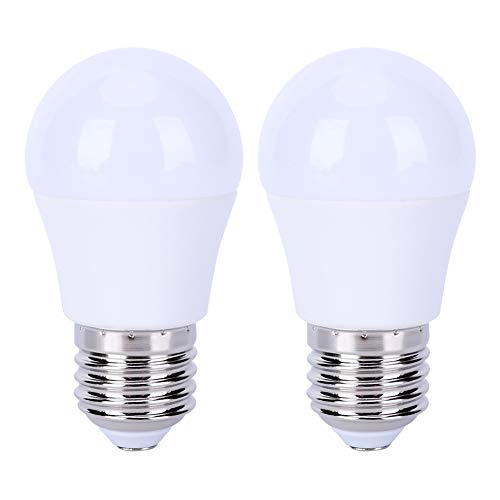 Ymiko 2PCS LED-Glühbirnen E27 5W 5000K Weiß Energiesparende Glühbirnen Nicht dimmbare LED-Glühbirnenlampe mit hoher Helligkeit für das Wohnzimmer im Schlafzimmer von Ymiko