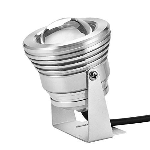 Ymiko IP65 Wasserdichtes Unterwasserlicht LED Teichlicht Mehrfarbiges Scheinwerferlicht mit Fernbedienung für Rasenbecken Aquarium Tank Brunnen Landschaft(Silber) von Ymiko