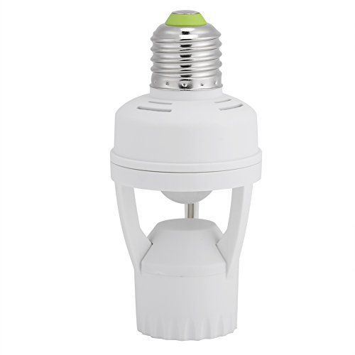 Ymiko Lampenfassung E27 mit Sensor, LED Bewegungsmelder E27, LED-Lampenfassung des Bewegungssensors für E27-Schraube von Ymiko
