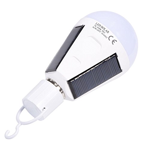 Ymiko LED Solar Glühbirne Tragbare Notlampe für Campingausfall(12W) von Ymiko