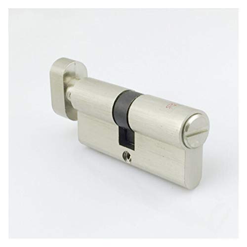 Schließzylinder,Zylinderschloss Messing Türverriegelungsraum WC 70 80mm Zylinderschloss Fitting Sperre Hardware Schloss Badezimmer Zylinder Keine Taste(70MM) von Ymnilian