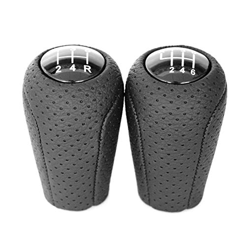 Ymnilian Schaltknauf, Schaltknäufe 06.05 Geschwindigkeits-Schaltknauf for MAZDA 3 BK BL 5 CR CW 6 II GH CX-7 ER MX-5 NC III MT Lederschieber-Hebel-Arm-Stick Headball New(6 Speed) von Ymnilian