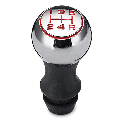 Ymnilian Schaltknauf, Schaltknäufe 5-Gang Auto Schaltknauf Lever Shifter Ganghebel aus Aluminium for Peugeot 206 306 406 106 107 207 307 407 C2 C3 C4(1) von Ymnilian